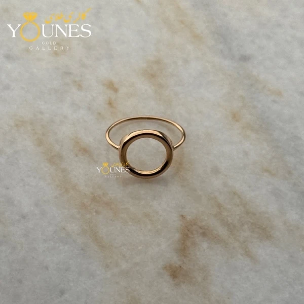 انگشتر دایره طلا مینیمال